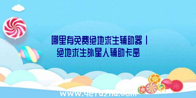 「哪里有免费绝地求生辅助器」|绝地求生外星人辅助卡密